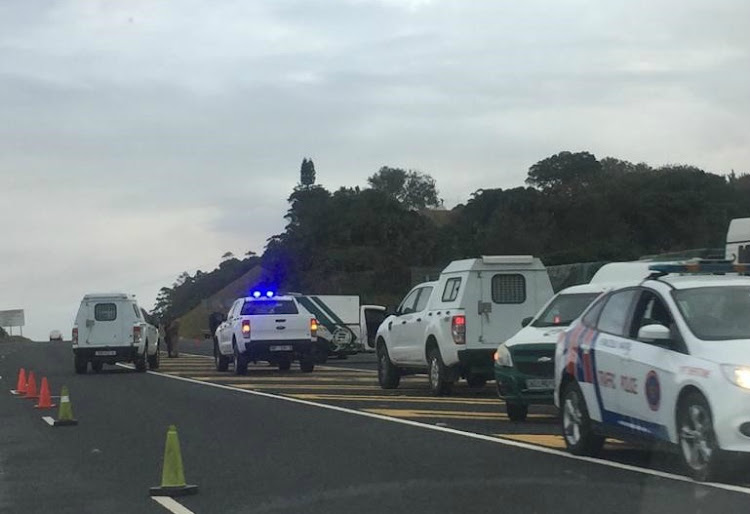 A security guard was killed when a Fidelity cash-in-transit vehicle came under fire on the N2 on the KwaZulu-Natal south coast on August 1 2019.