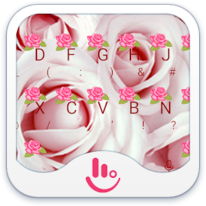 Download Pink Love Rose Keyboard Theme For PC Windows and Mac
