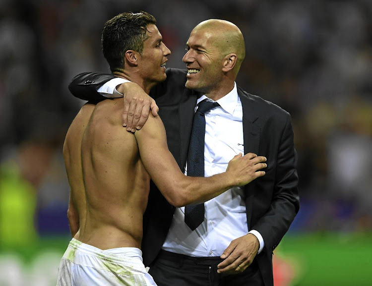 Real Madrid coach Zinedine Zidane and his superstar forward Cristiano Ronaldo.