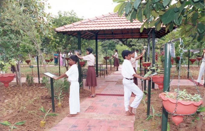 Touch and smell lead the way at a garden for the visually-impaired in Chennai.