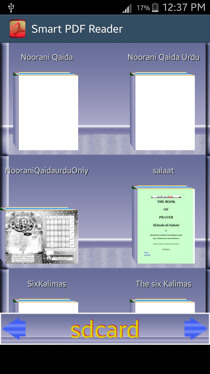 Android application Smart PDF Reader screenshort