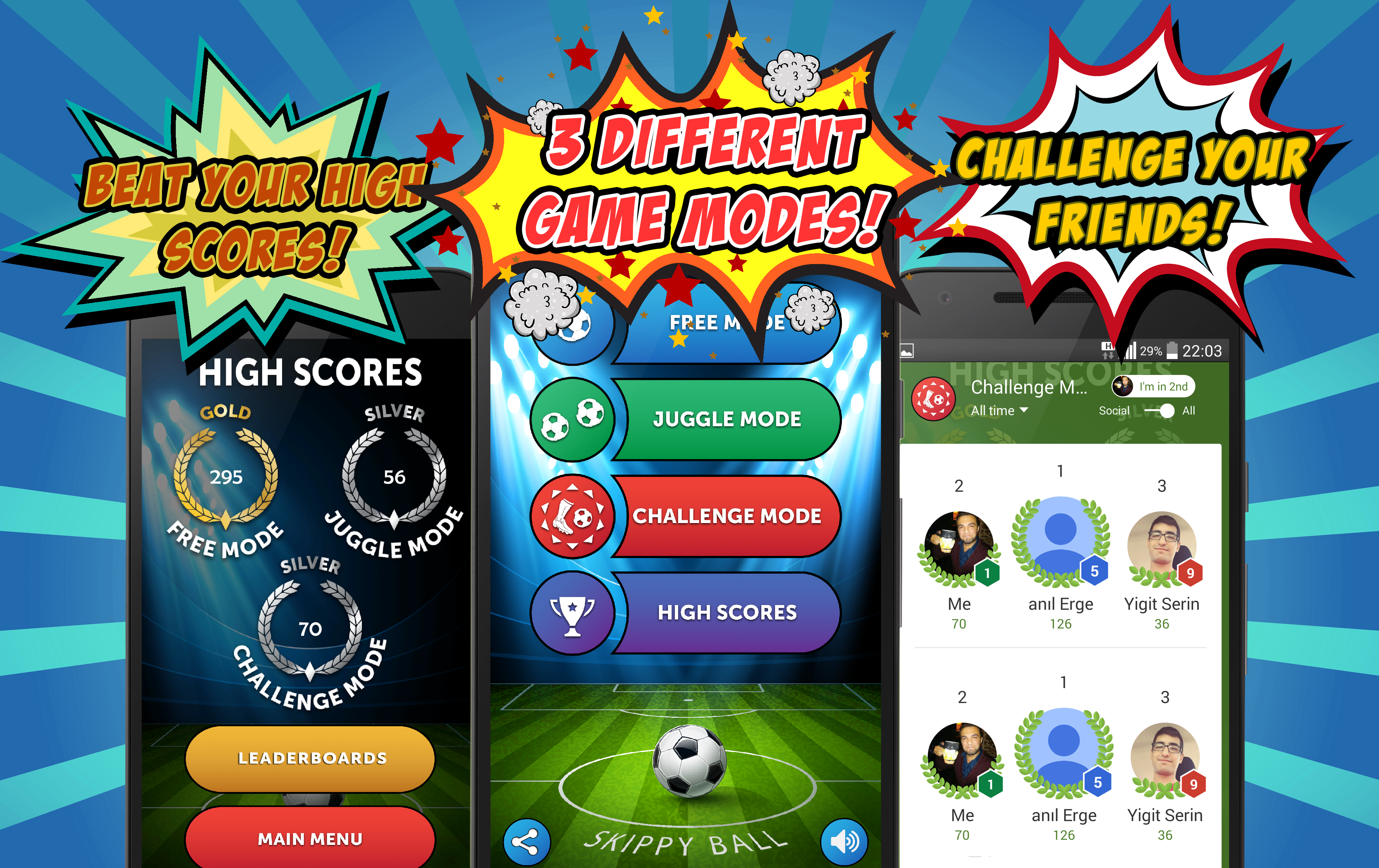 Android application SKIPPY BALL screenshort