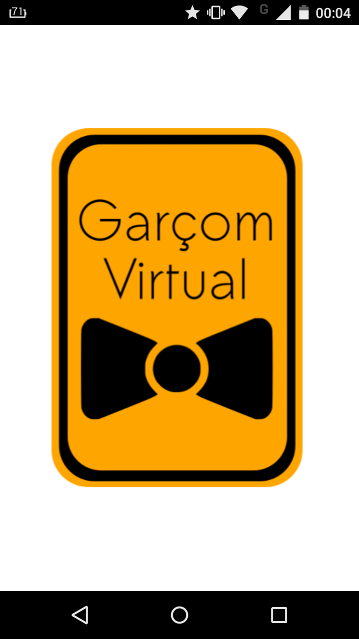 Android application Garçom Virtual screenshort