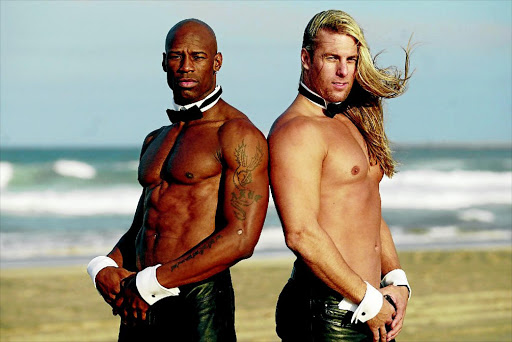 ADULT entertainment: Chippendale Ugo Harris and Kevin Cornellare delight women with striptease shows. Many people assume wrongly that strippers are prostitutes Photo: Jackie Clausen