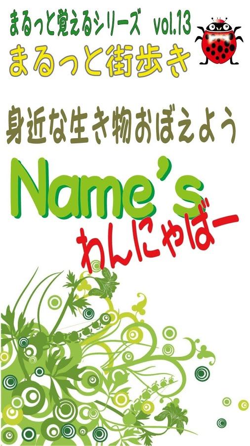 Android application Names／わんにゃばー いろんな名前覚えよう（犬・猫・鳥） screenshort