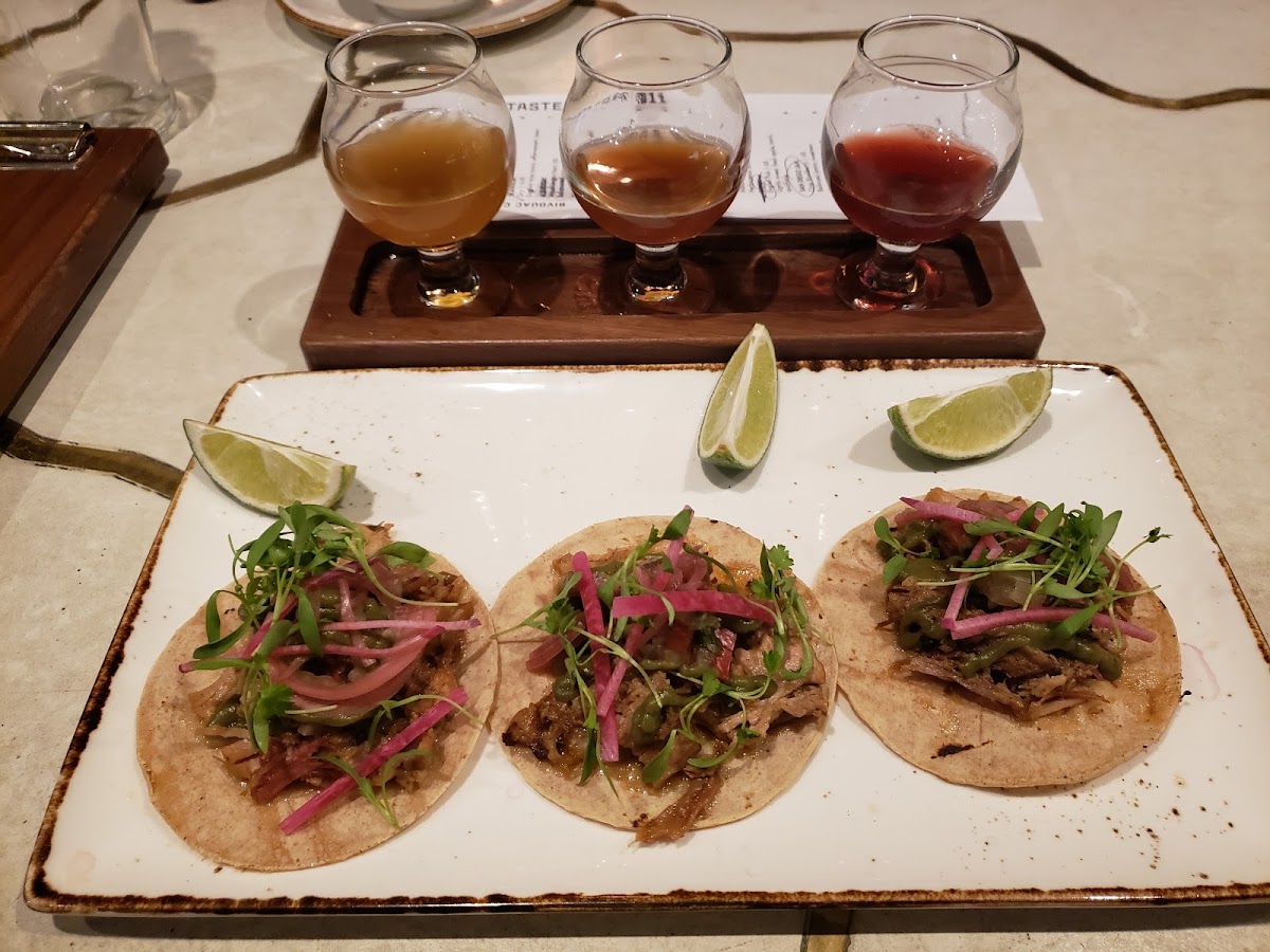 Carnitas tacos. Not flavorful and oddly sweet.