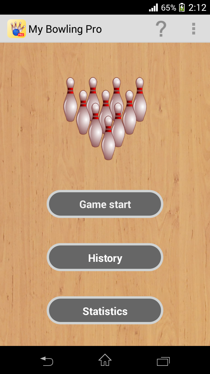 Android application My Bowling Scoreboard Pro screenshort
