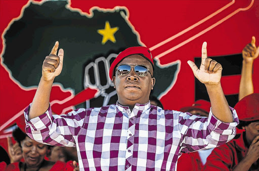 EFF Commander-in-Chief Julius 'Juju' Malema swears by the skull and crossbones.