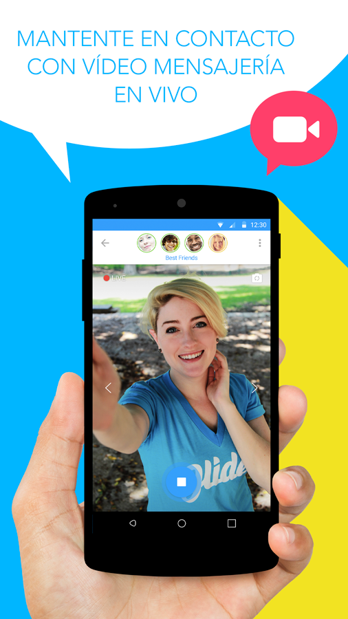 Android application Glide - Video Chat Messenger screenshort