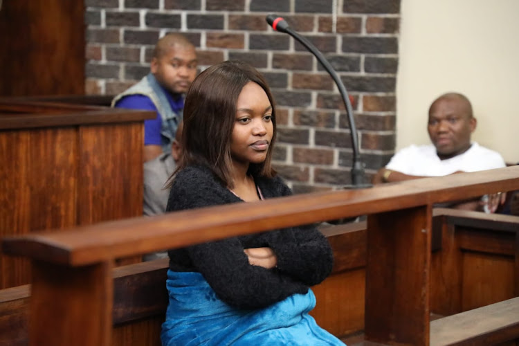 Itumeleng Maseko appeared before the Witbank Magistrate Court for her bail application which was delayed to tomorrow. Maseko is accused of stabbing her business husband Caswell Maseko to death.