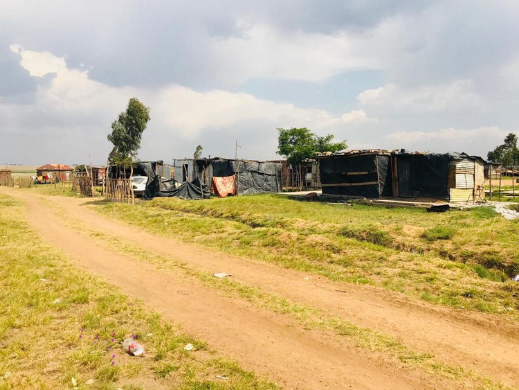 People living on state land in Marievale were evicted in November 2017. They have set up an informal settlement nearby.