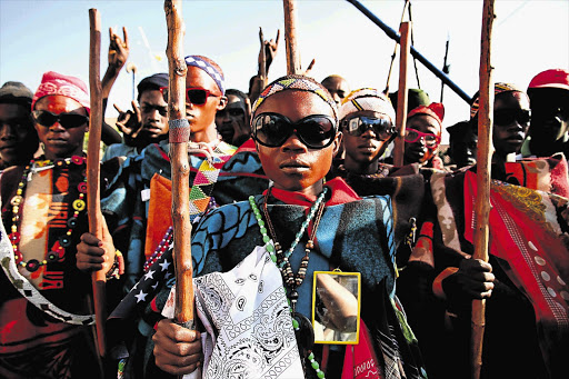 Youngsters returning from an initiation school. File photo.