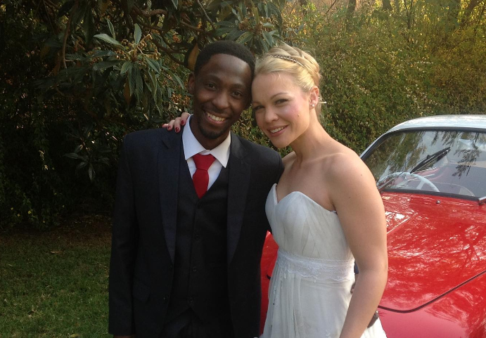 Wandile Molebatsi and wife Jessica have been married for 10 years.