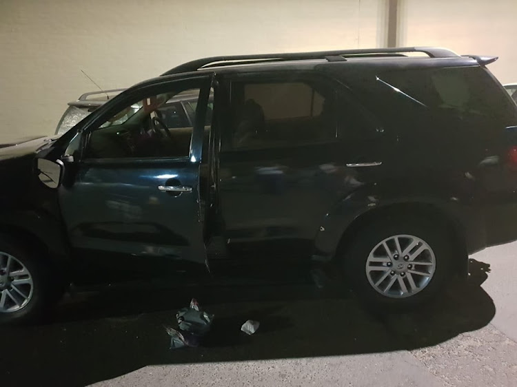 Cash-in-transit robbers hijacked this Toyota Fortuner in their bid to flee with cash in the Western Cape on Monday.