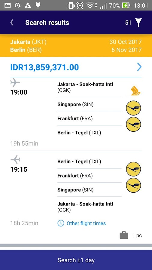 Aviatour Flight Tickets — приложение на Android