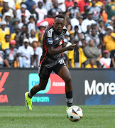 Patrick Maswanganyi of Orlando Pirates  during the DStv Premiership 2023/24 match against Kaizer Chiefs  at FNB Stadium on  March 9 2024. 