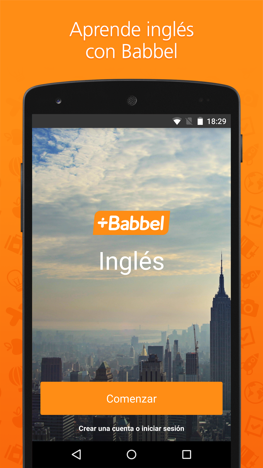 Android application Learn English with Babbel screenshort