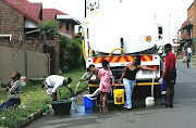 Water tankers have been delivering water to Hursthill where the taps have run dry and residents have been battling for days.