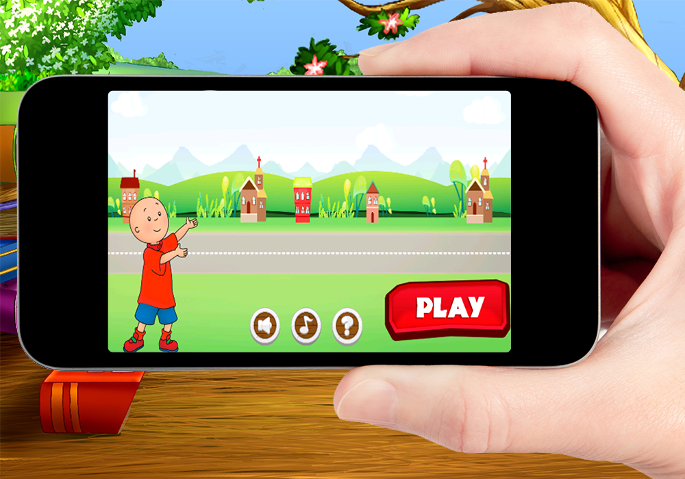 Android application Boy Caillou Soccer Run screenshort