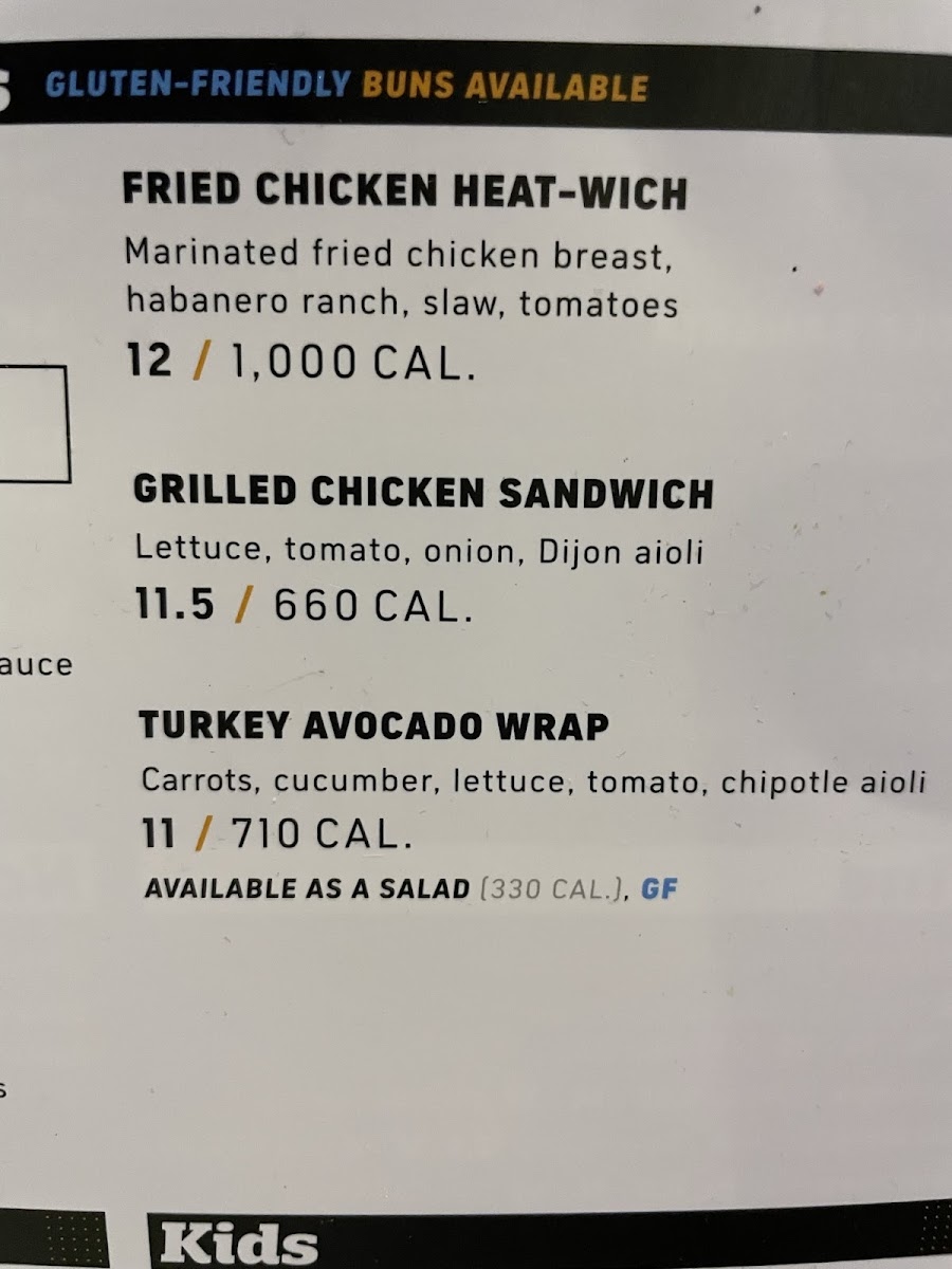 Gluten-Free at Topgolf