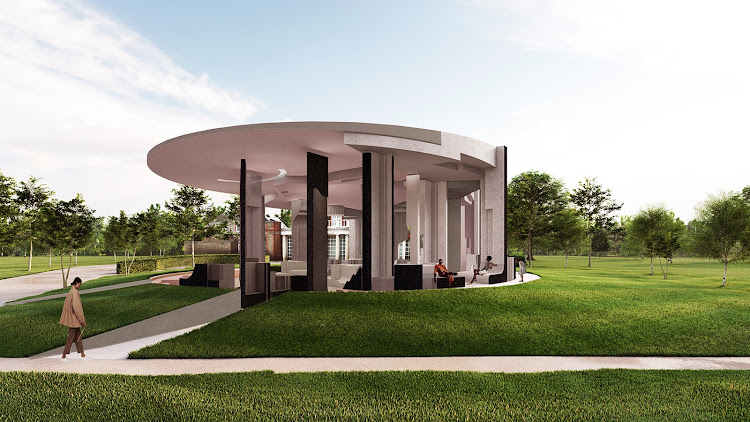 Design render: Serpentine Pavilion 2020 designed by Counterspace.