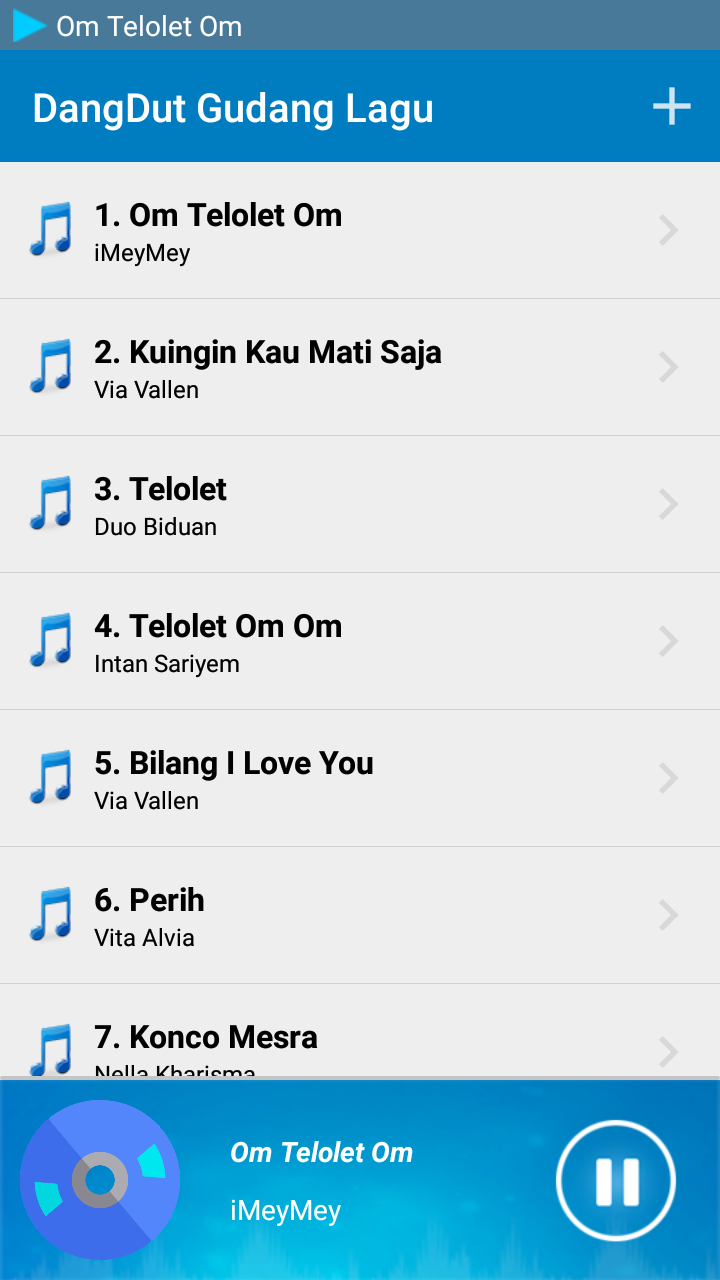 Android application Gudang Lagu DangDut Terbaru screenshort
