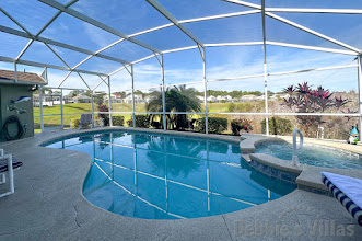 Stunning conservation views from the pool and spa deck of this Davenport vacation villa