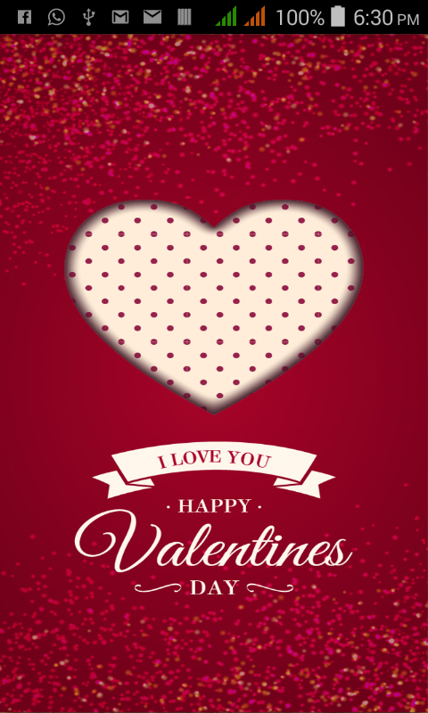 Android application Valentine Greetings screenshort