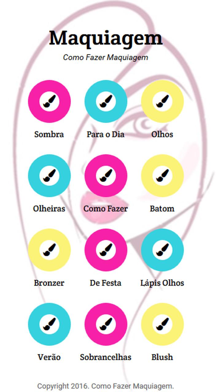 Android application Como Fazer Maquiagem screenshort