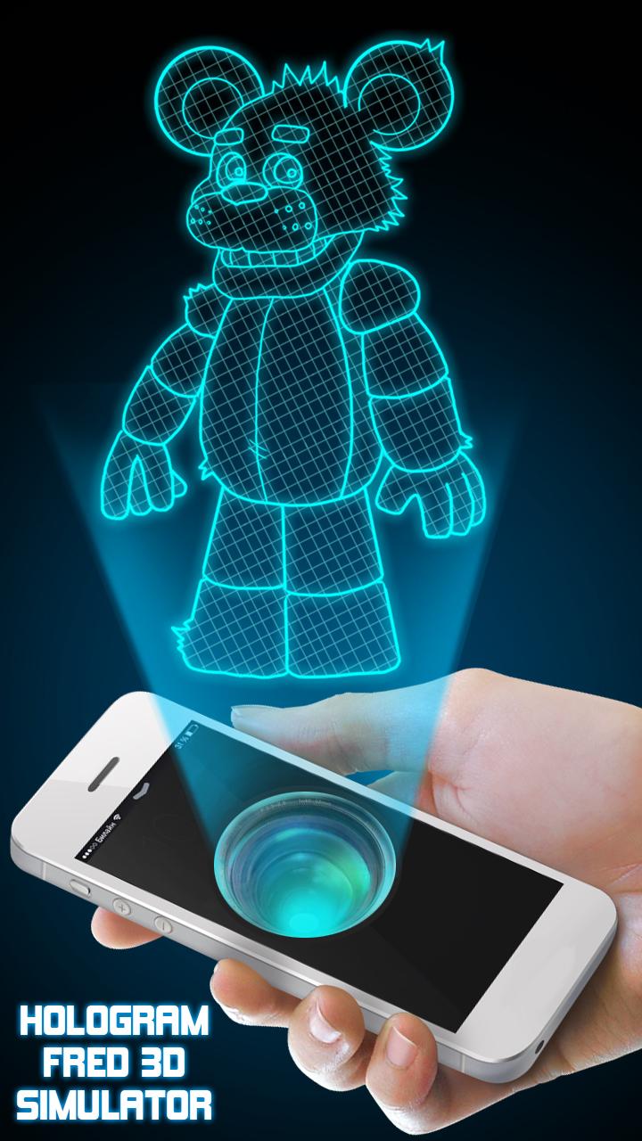 Android application Hologram Fred 3D Simulator screenshort