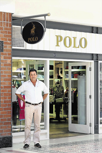 SURPRISED: Rob Laurie outside the Polo store at the V&A Waterfront, Cape Town