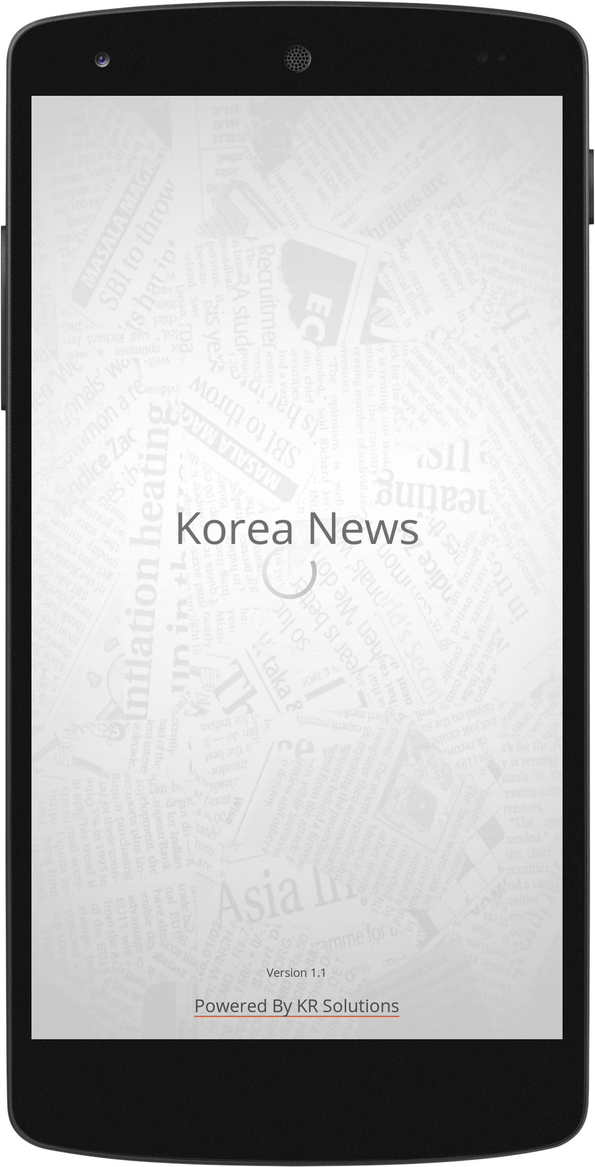 Android application Korea News &amp; Magazines screenshort