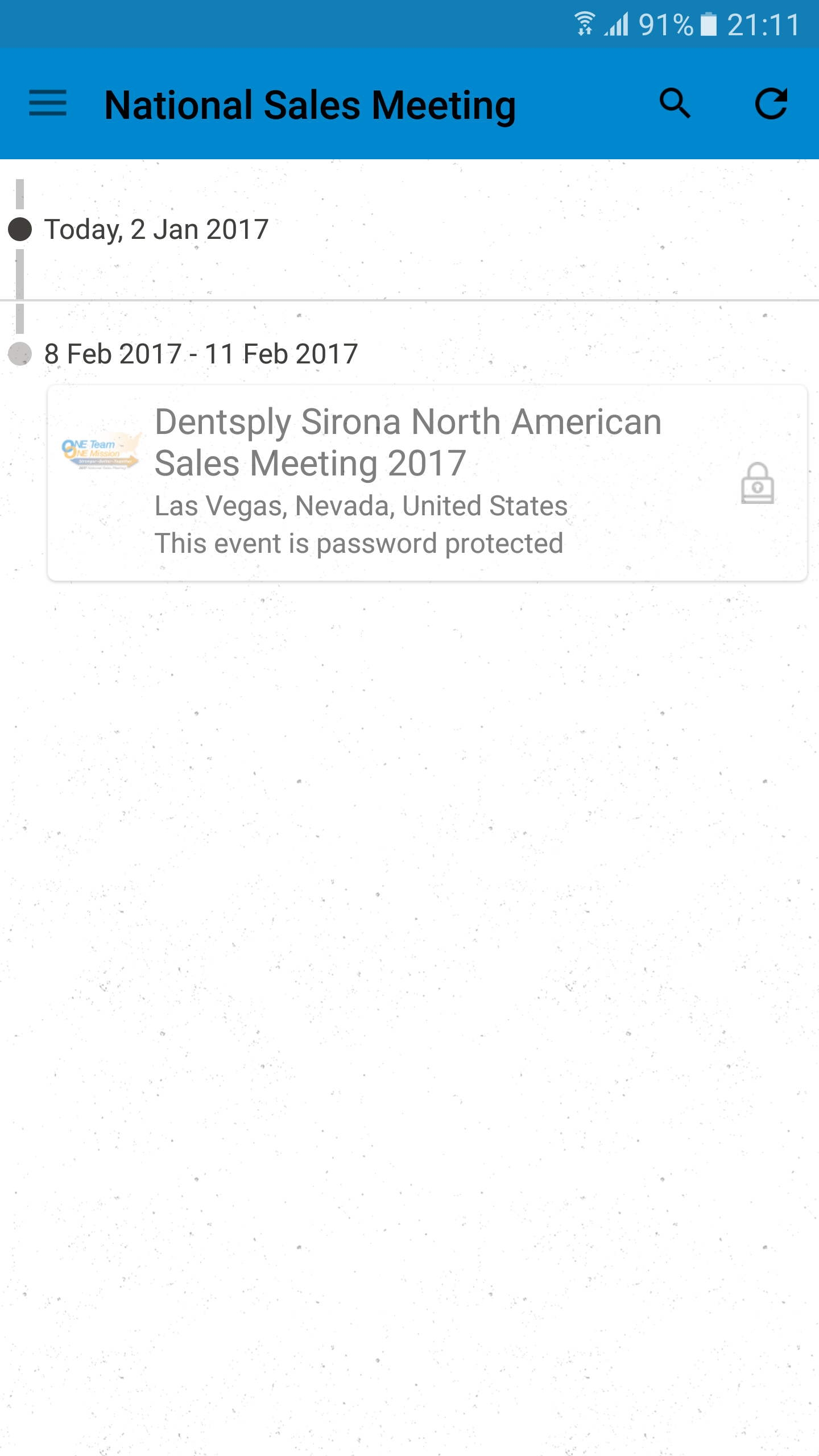 Android application Dentsply Sirona National Sales screenshort