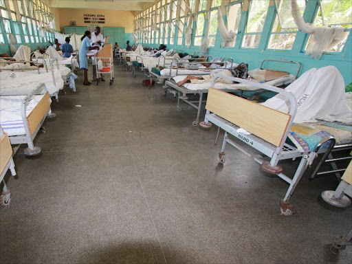 Patients at the Coast General Hospital Mombasa, 2016. /FILE