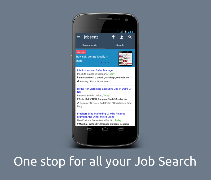 Android application Gujarat Jobs screenshort