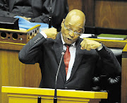 HEH HEH HEH: In the National Assembly in May, President Jacob Zuma mocked the way some South Africans pronounce 'Nkandla'