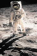 HERE'S LOOKING AT YOU KID: Buzz Aldrin on the moon on July 20 1969