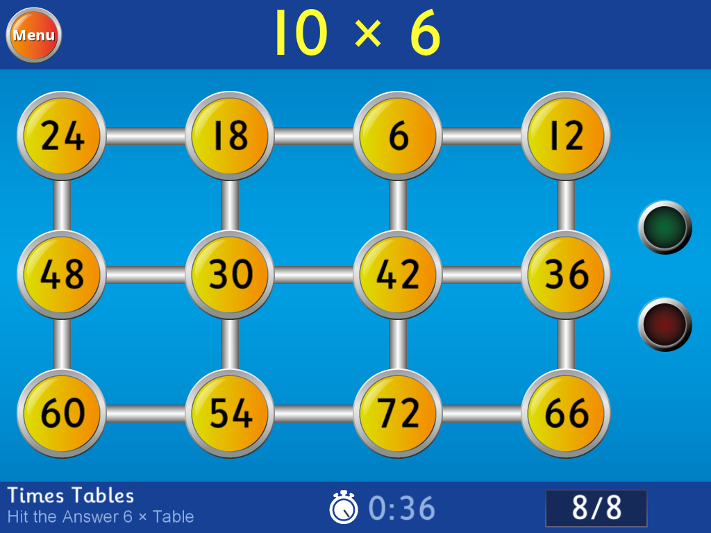 Android application Hit the Button Math screenshort