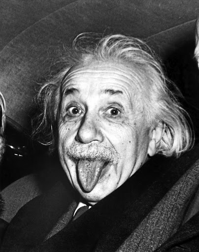 Albert Einstein sticks out his tongue when asked by photographers to smile on the occasion of his 72nd birthday on March 14 1951.