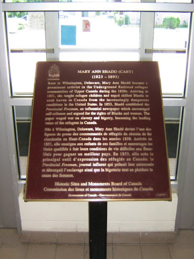 Born in Wilmington, Delaware, Mary Ann Shadd became a prominent activist in the Underground Railroad refugee communities of Upper Canada during the 1850s. Arriving in 1851, she taught refugee...