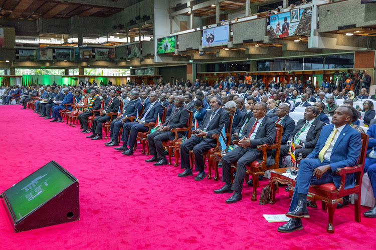 Participants at the Africa Fertiliser and Soil Health Summit at the Kenyatta International Convention Centre, Nairobi.