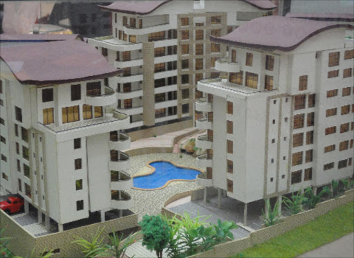 PRIME PROPERTY: A model of luxury apartment blocks set to be constructed.