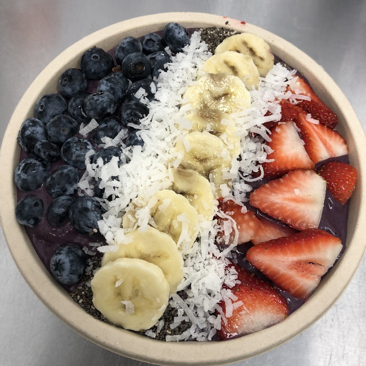 Açaí berry bowl with extra toppings