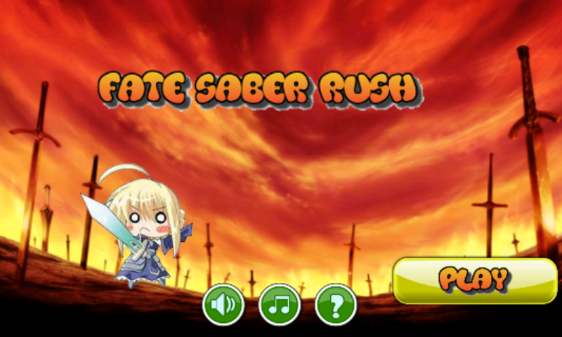 Android application Fate Saber Rush screenshort