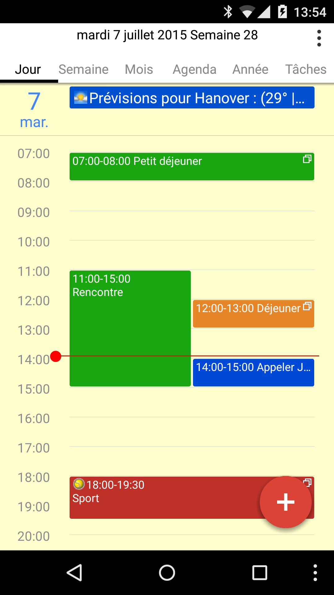 Android application CalenGoo - Calendar and Tasks screenshort