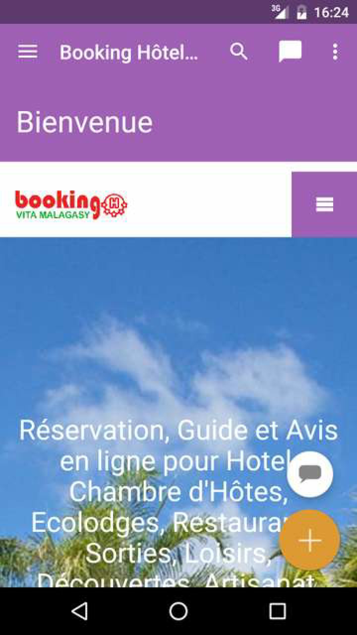 Android application Booking Hôtel Madagascar screenshort