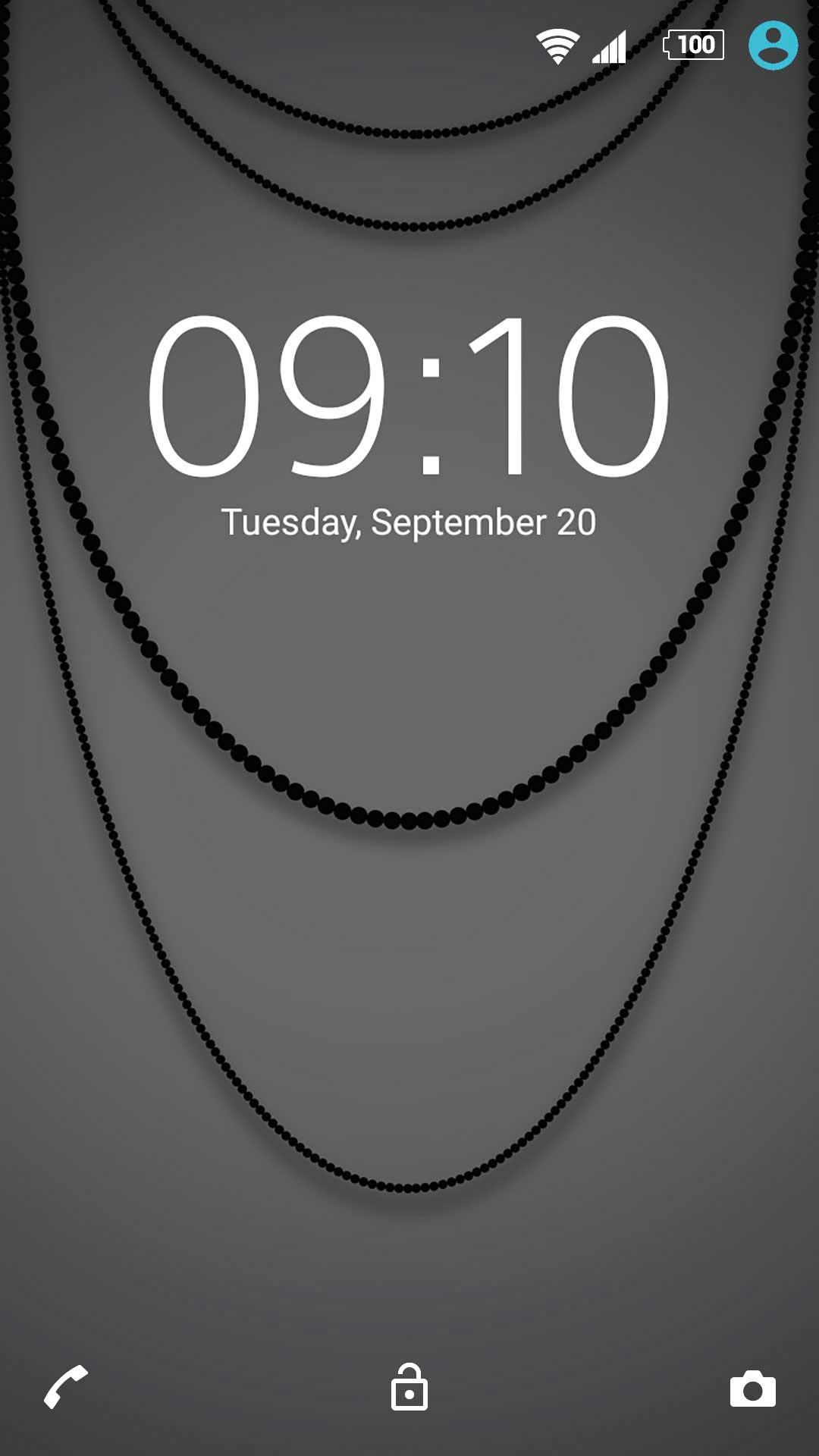 Android application XPERIA™ Pearls Theme screenshort