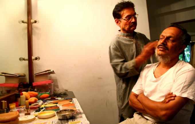 In the green room with a beloved Bengaluru make-up artist