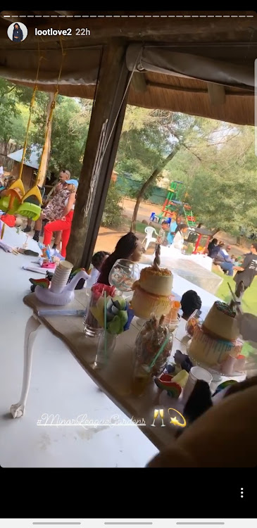 More pictures of the birthday party from LootLove's Instagram Stories.