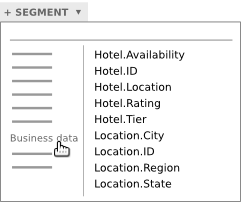 Select "Business data" from the category list.